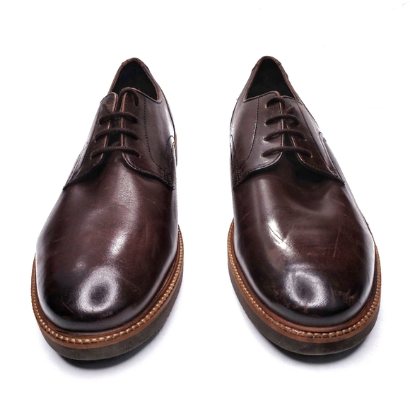 Base London Draco Derby Shoes in Brown Leather - Picture 4 of 10